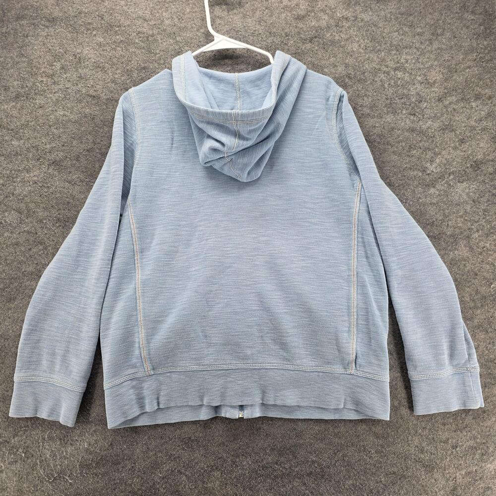 Tommy Bahama Hoodie Mens L Blue Full Zip Hooded Pockets Knit Pineapple Logo - Picture 8 of 8